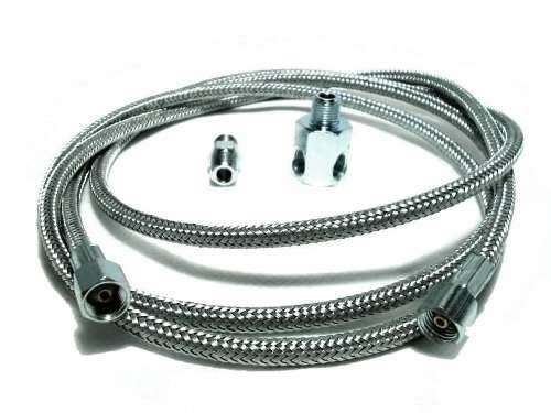 Kit para instalação de manomentro óleo (revestido malha de Aço INOX AISI)
